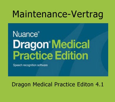 Maintenance-Vertrag für Dragon Medical Practice Editon 4.1